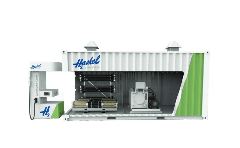 Wasserstofftankstelle für leichte Nutzfahrzeuge Geno L400