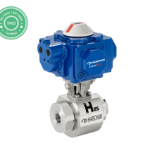 Habonim Hydrogen service valve H25 with actuator V2- TPED Certified